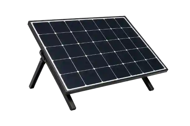 Portable solar panel for off-grid tiny home power system